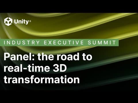 Panel discussion at Unity Executive Summit, Atlanta, 2024
