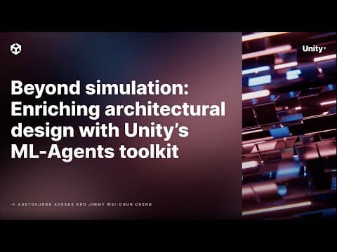 超越模拟:利用 Unity 的 ML Agents 工具包丰富建筑设计