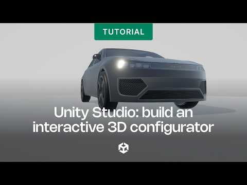 Unity Studio template: Build an interactive 3D configurator