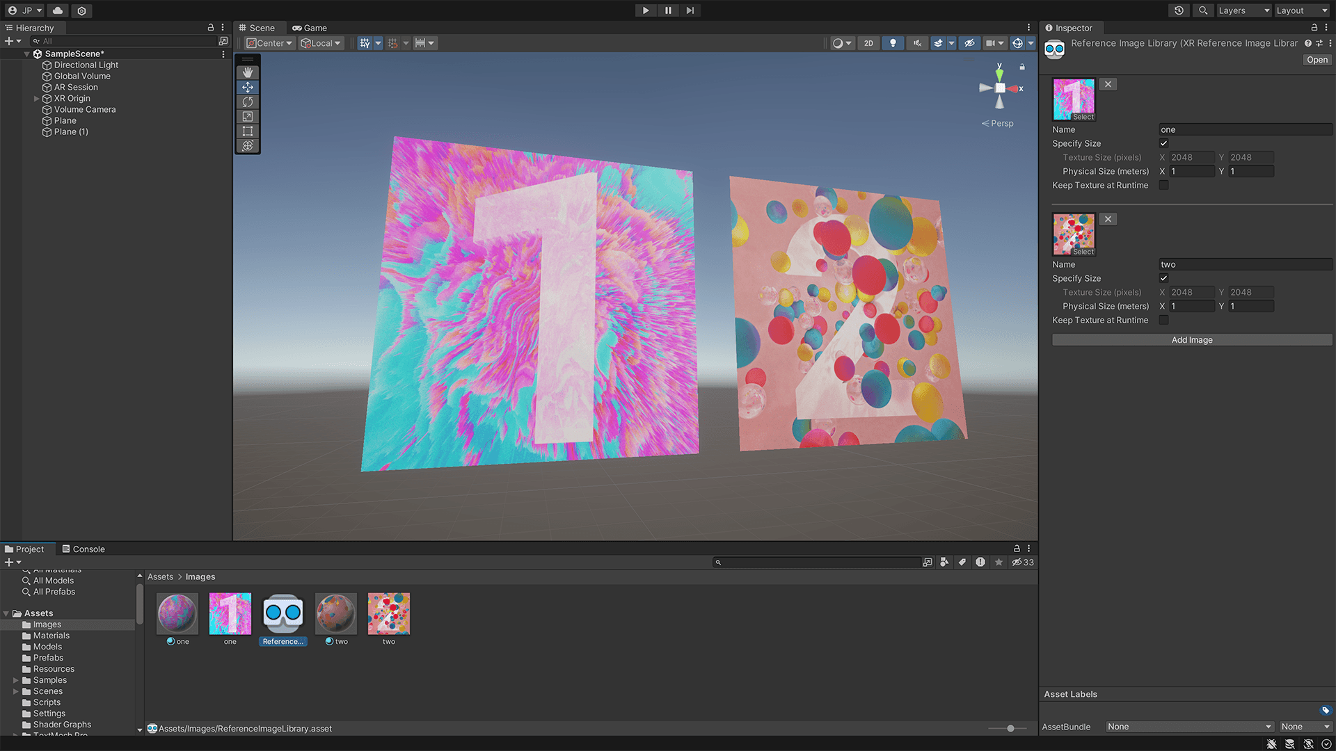 visionOS 用の AR Foundation
