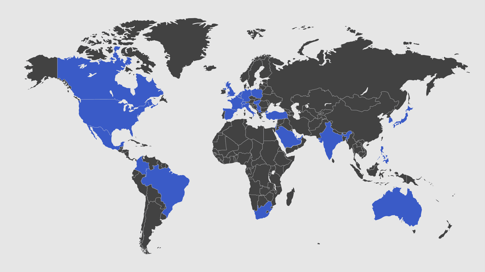 Map of certified instructor teams
