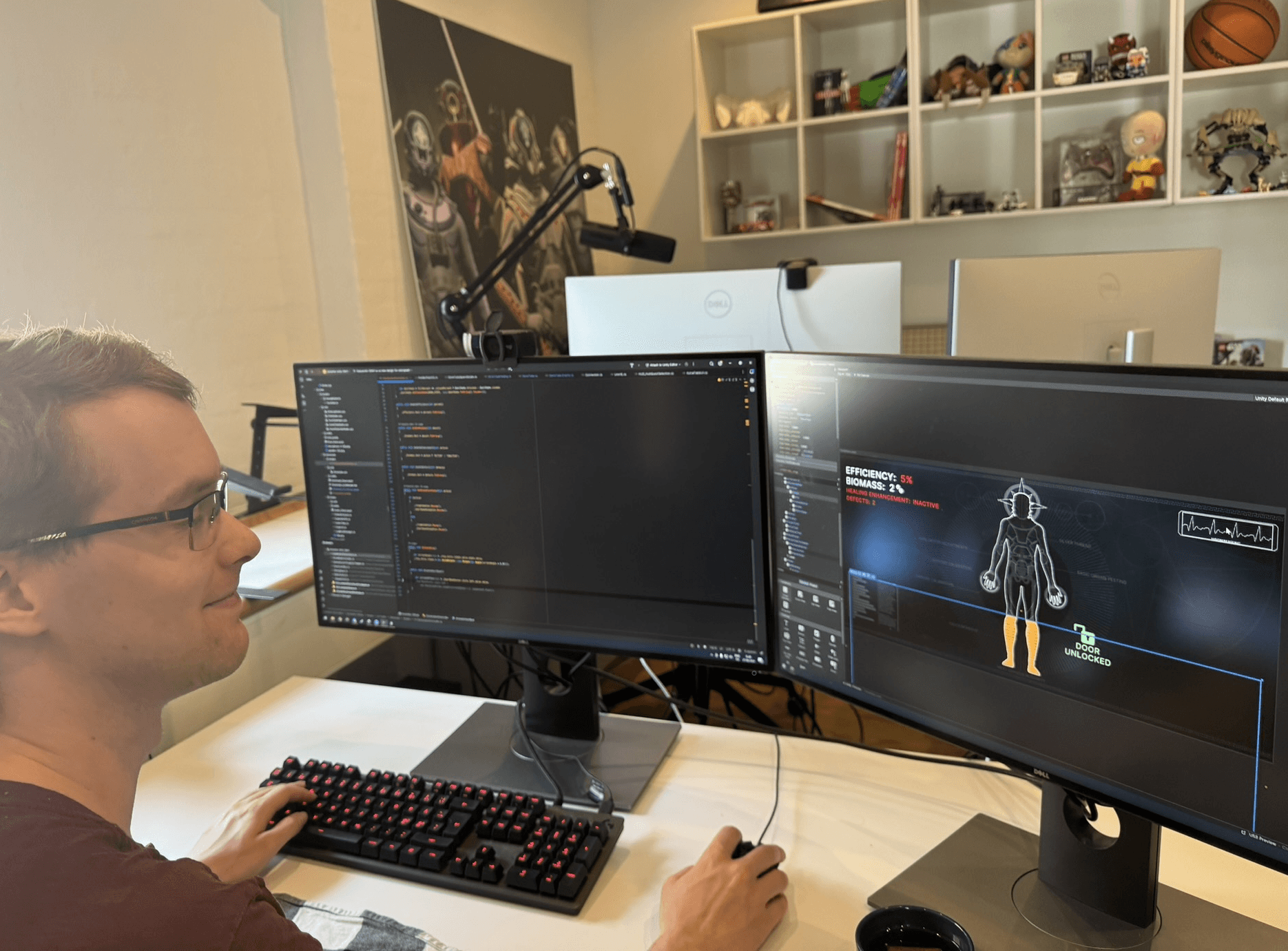 The team working on Void Crew in Unity